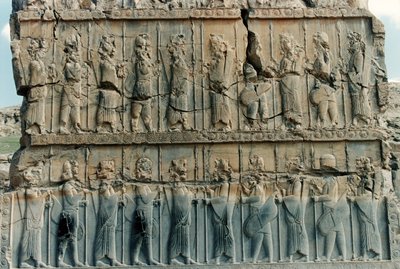 Persian soldiers, from the northern doorway of the Palace of Xerxes by Achaemenid